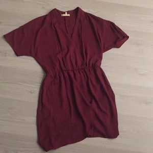 Burgundy WAYF dress